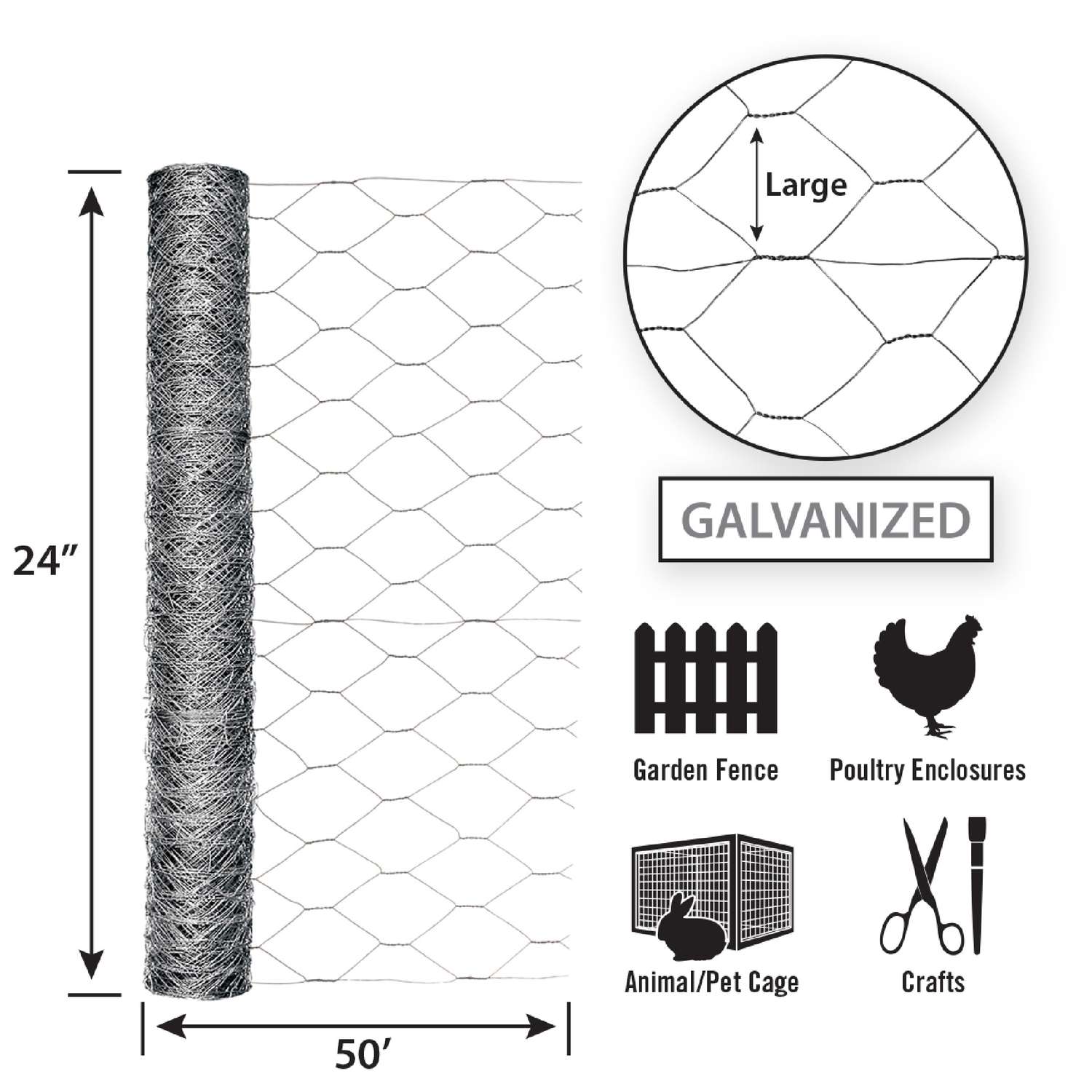 Knitted Polypropylene Poultry Weld Wire Mesh Net at Rs 14/square