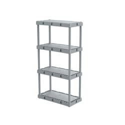 4-Tier Plastic Freestanding Shelving Unit Storage Shelf Shelves