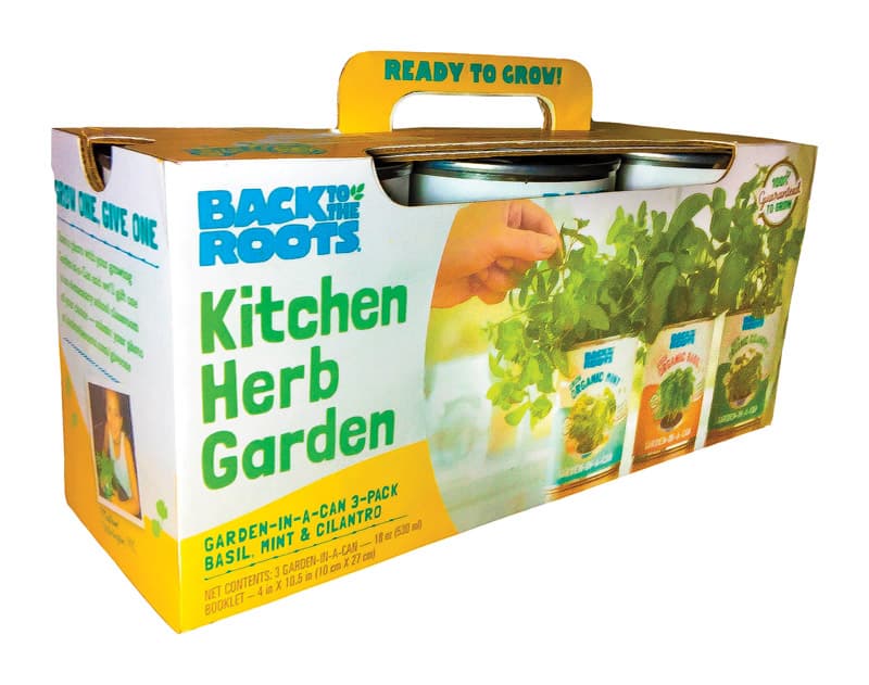 Photos - Garden & Outdoor Decoration Back to the Roots Kitchen Herb Garden Assorted Herbs Grow Kit 3 pk 22286