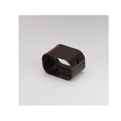 Slimduct Lineset Cover Coupler 3.75 in. W Brown