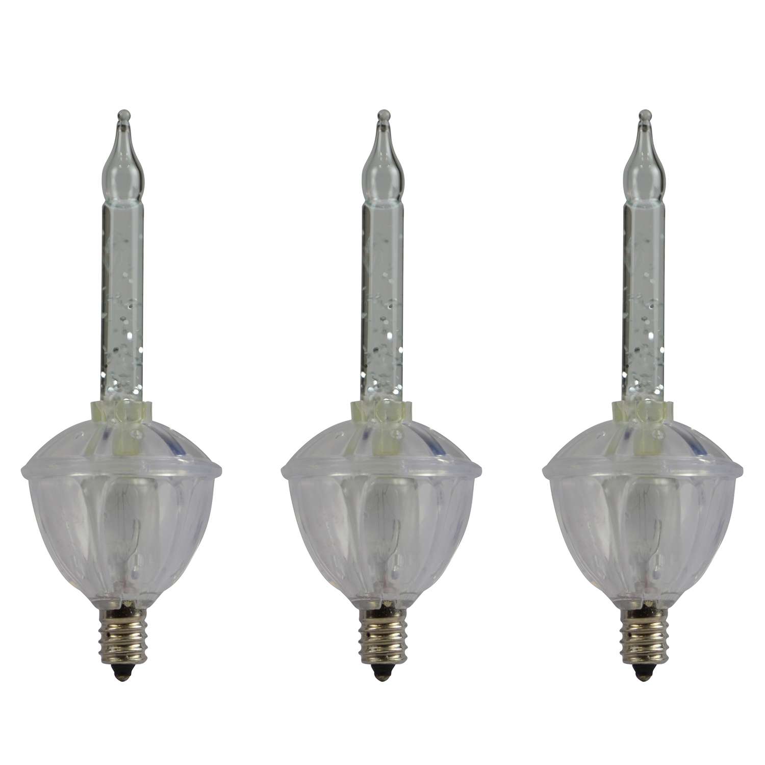Holiday Bright Lights Incandescent C9 Clear 3 ct Christmas Light Bulbs