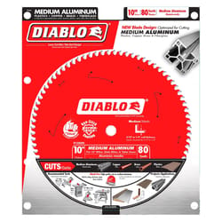 Diablo 10 in. D X 5/8 in. TiCo Hi-Density Carbide Circular Saw Blade 80 teeth 1 pk