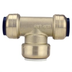 Apollo Tectite Push to Connect 3/4 in. PTC in to X 3/4 in. D PTC Brass Slip Tee