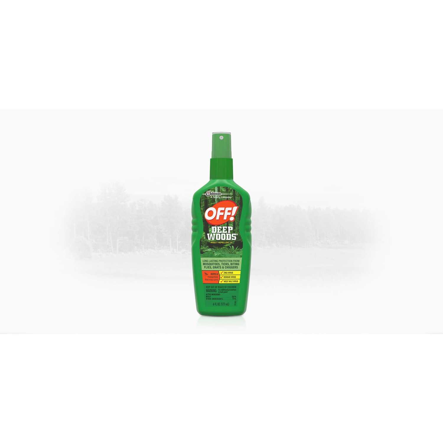 OFF! Deep Woods Insect Repellent Liquid For Gnats/Mosquitoes/Ticks 6 oz