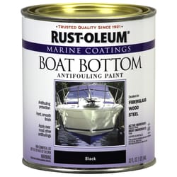 Rust-Oleum Marine Coatings Outdoor Flat Black Epoxy Antifouling Paint 1 qt