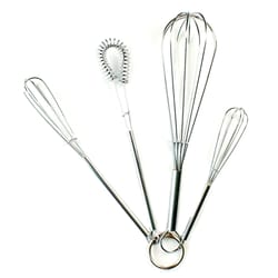 Fox Run Silver Steel Whisk Set