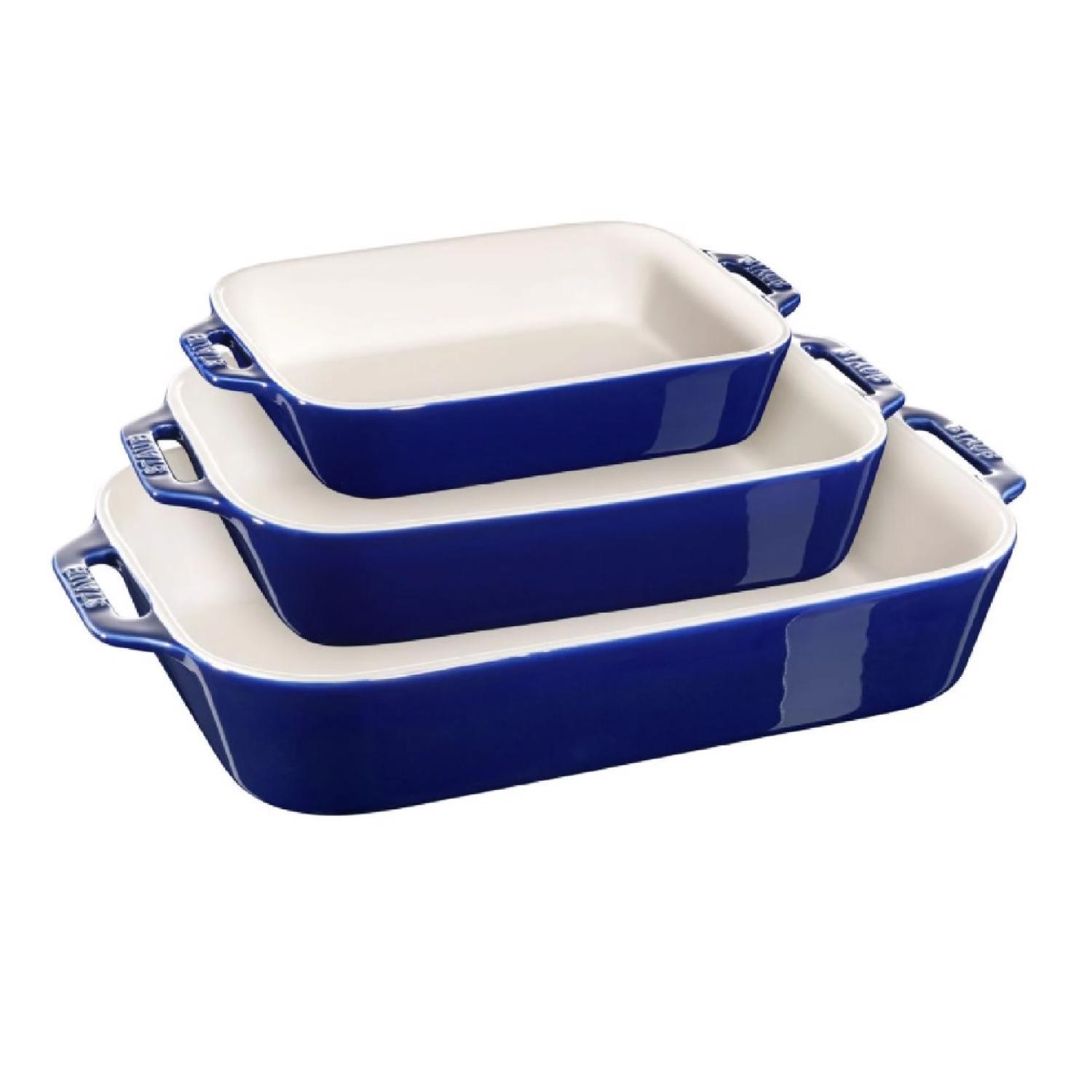 Zwilling J.A Henckels Staub Ceramic Bake Set Dark Blue Sansujyuku sansujyuku.com