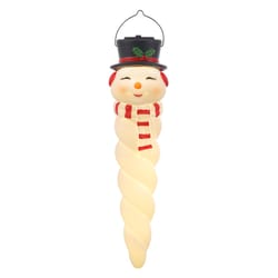 Mr. Christmas LED Blow Mold Snowman Icicle 12 in. Hanging Decor