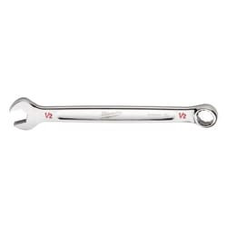 Milwaukee Max Bite 1/2 in. X 1/2 in. 6 and 12 Point SAE Combination Wrench 1.14 in. L 1 pc
