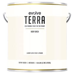 Evolve Terra Satin Ivory Birch Paint and Primer Interior 1 gal