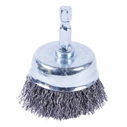 Forney 2 in. D X 1/4 in. D Crimped Steel Cup Brush 6000 rpm 1 pc