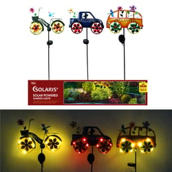 Alpine Solaris Assorted Iron 36 in. H Welcome Mobile LED Garden Stake