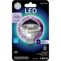 GE MR16 GU5.3 LED Floodlight Bulb Bright White 35 Watt Equivalence 1 pk