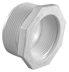 Charlotte Pipe Schedule 40 2 in. MPT X 1-1/4 in. D FPT PVC Reducing Bushing