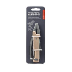 Kikkerland Design Brown/Silver Wooden Multi Plier Tool