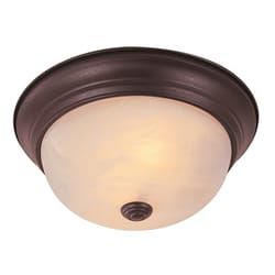 Bel Air Lighting Browns 6 in. H X 11 in. W X 11 in. L Oil Rubbed Bronze Black Ceiling Fixture