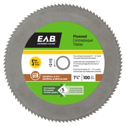 Exchange-A-Blade 7-1/4 in. D X 5/8 in. General Steel Finishing Saw Blade 100 teeth 1 pc