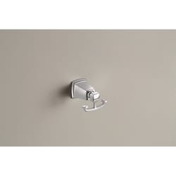 Moen Boardwalk 2.5 in. H X 3.06 in. W X 3.29 in. L Chrome Robe Hook