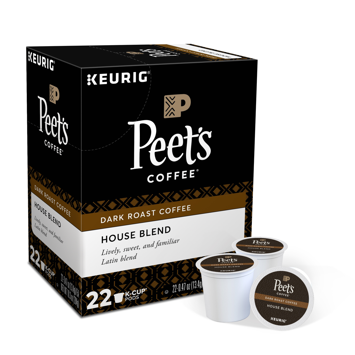 Photos - Other interior and decor Keurig Peet's House Blend Coffee K-Cups 22 pk 5000363638 