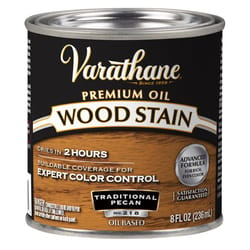 Varathane Semi-Transparent Traditional Pecan Oil-Based Urethane Modified Alkyd Wood Stain 1/2 pt