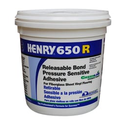 Henry 650 R Vinyl Flooring Adhesive Releasable Bond Pressure Sensitive Adhesive 1 gal