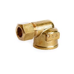 ATC 3/8 in. Compression 1/2 in. D FPT Brass 90 Degree Elbow