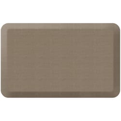 Gel Pro Designer Comfort 20 in. W X 36 in. L Brown Grasscloth Polyurethane Anti-Fatigue Mat