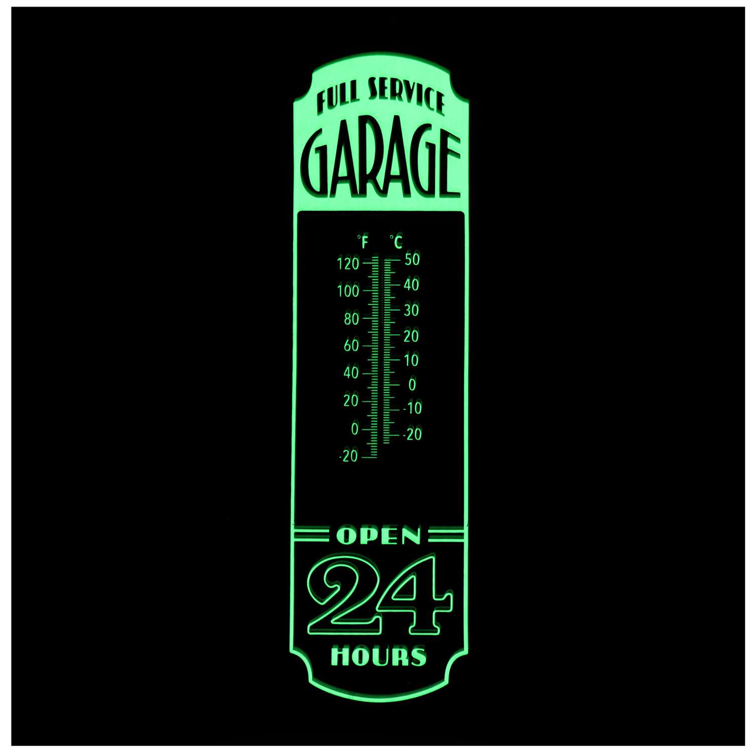 Open Road Brands Full Service Garage Wall Thermometer Embossed Metal 1 pc -  Ace Hardware
