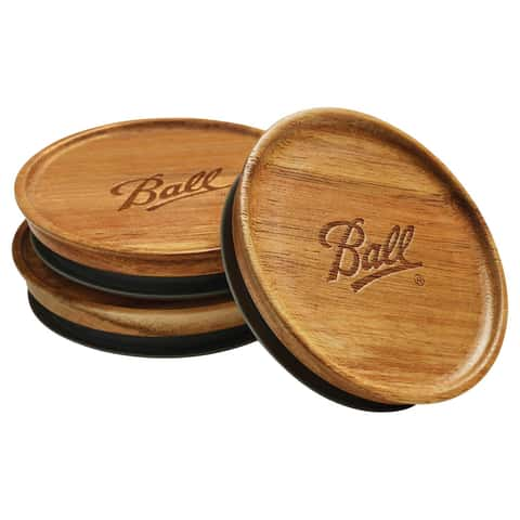 Wooden Mason Jar Lids, Wood Lids For Ball Mason Jars, Stash Jar Covers