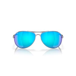 Oakley Feedback Unisex Silver Frame Blue Lens Sunglasses