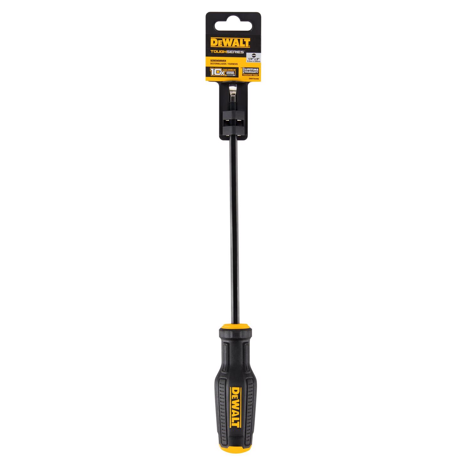 DeWalt Toughseries 1/4 Sizes X 8 in. L Screwdriver 1 pk