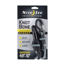 Nite Ize KnotBone Black Bungee Cord 28 in. L X 2.10 in. 1 lb 1 pk
