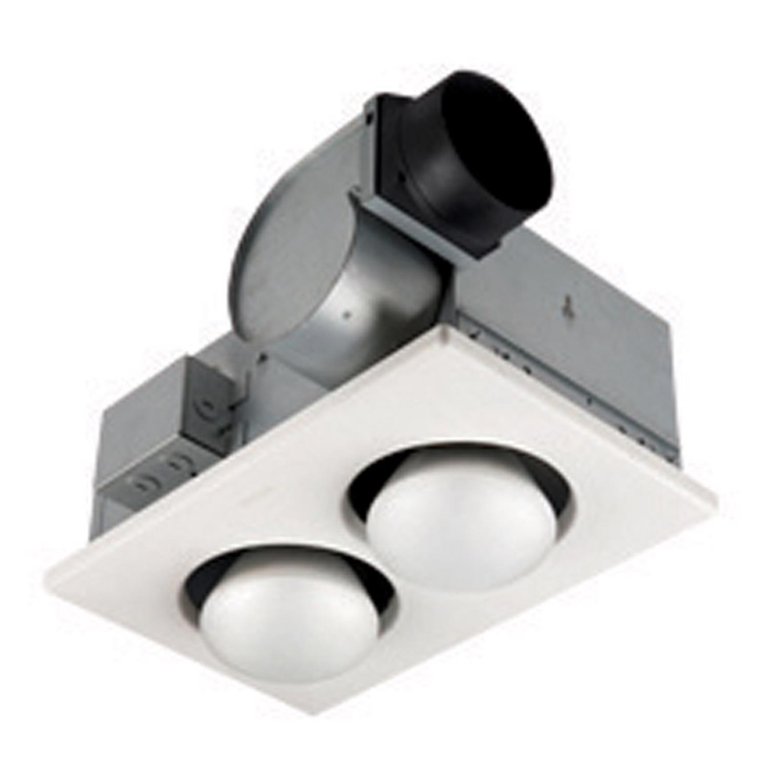 Broan-NuTone 70 CFM 4 Sones Bathroom Ventilation Fan/Heat Combination with Lights Uae Electronic uaeelectronic.com