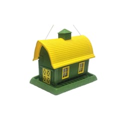 North States Wild Bird 1 lb Plastic Barn Bird Feeder 4 ports