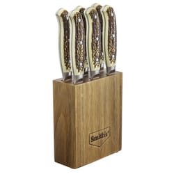 Smith's Cabin and Lodge Stainless Steel Steak Block Knife Set 7 pc