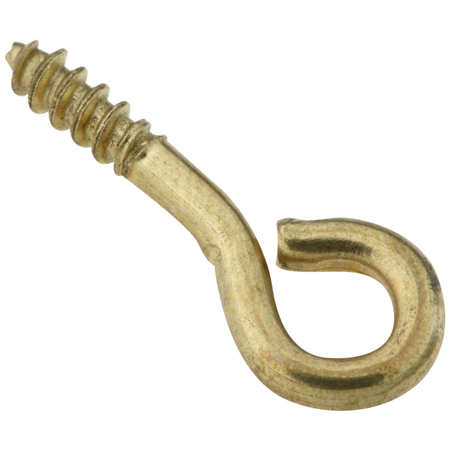 National Hardware 0.08 in. Dia. x 13/16 in. L Polished Brass Screw Eye ...