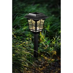 Living Accents Black Solar Powered 0.06 W LED Pathway Light 1 pk