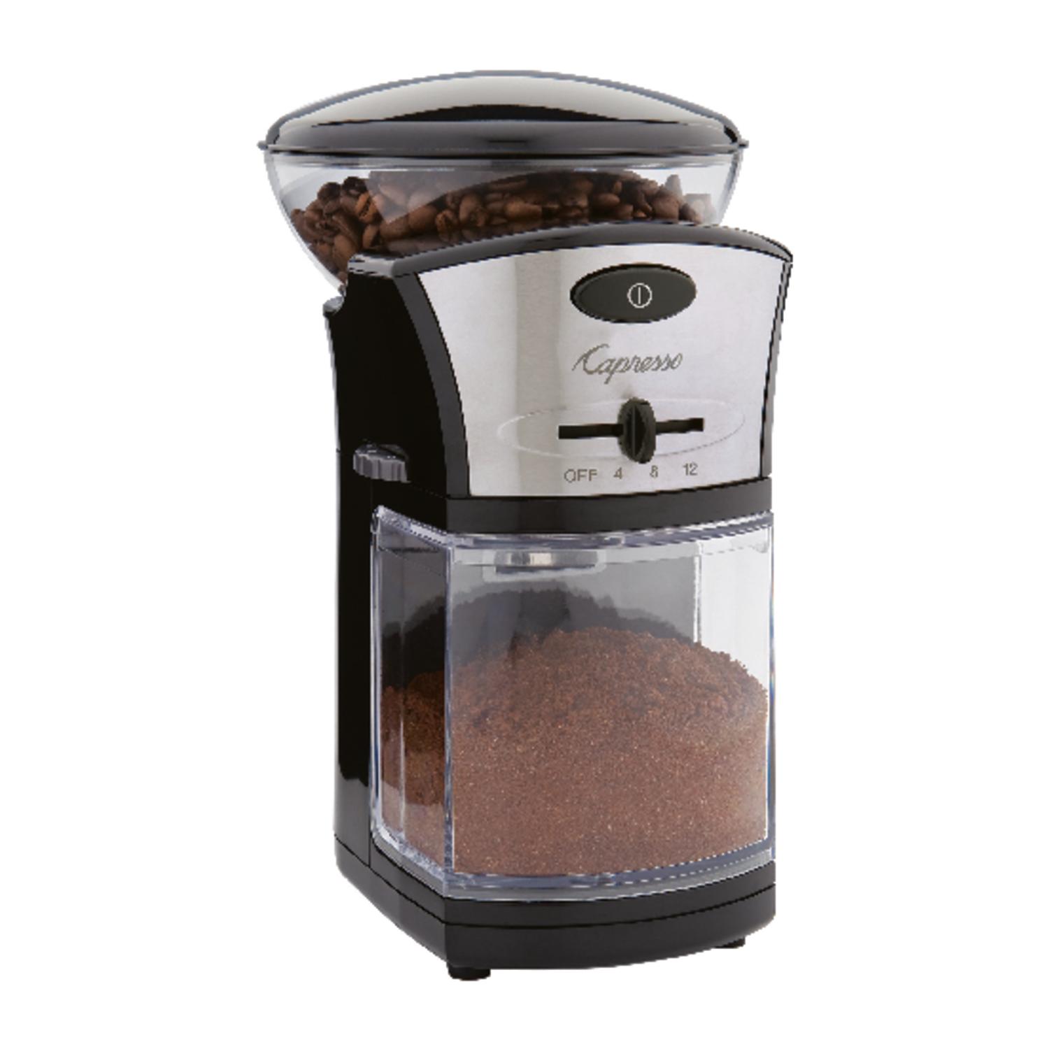 Capresso Black Plastic/Steel 0.5 lb Coffee Grinder Sansujyuku sansujyuku.com