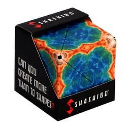 Shashibo Explorer Series Earth Magnetic Puzzle Cube Blue 12 pc