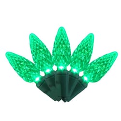 Celebrations Classic LED C6 Green 100 ct String Christmas Lights 297 ft.