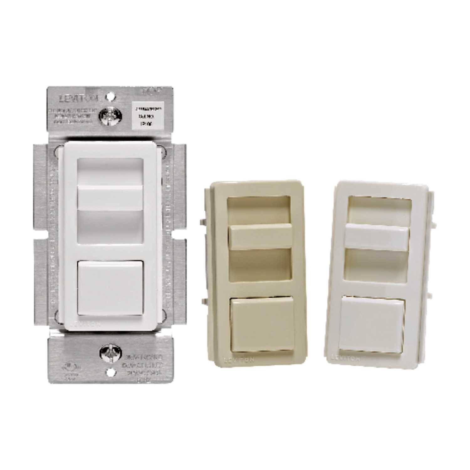 Leviton IllumaTech Multicolored 150 watts Slide Dimmer Switch 1 pk