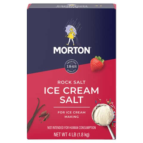 Can I use table salt to salt my driveway ice and snow morton's salt?