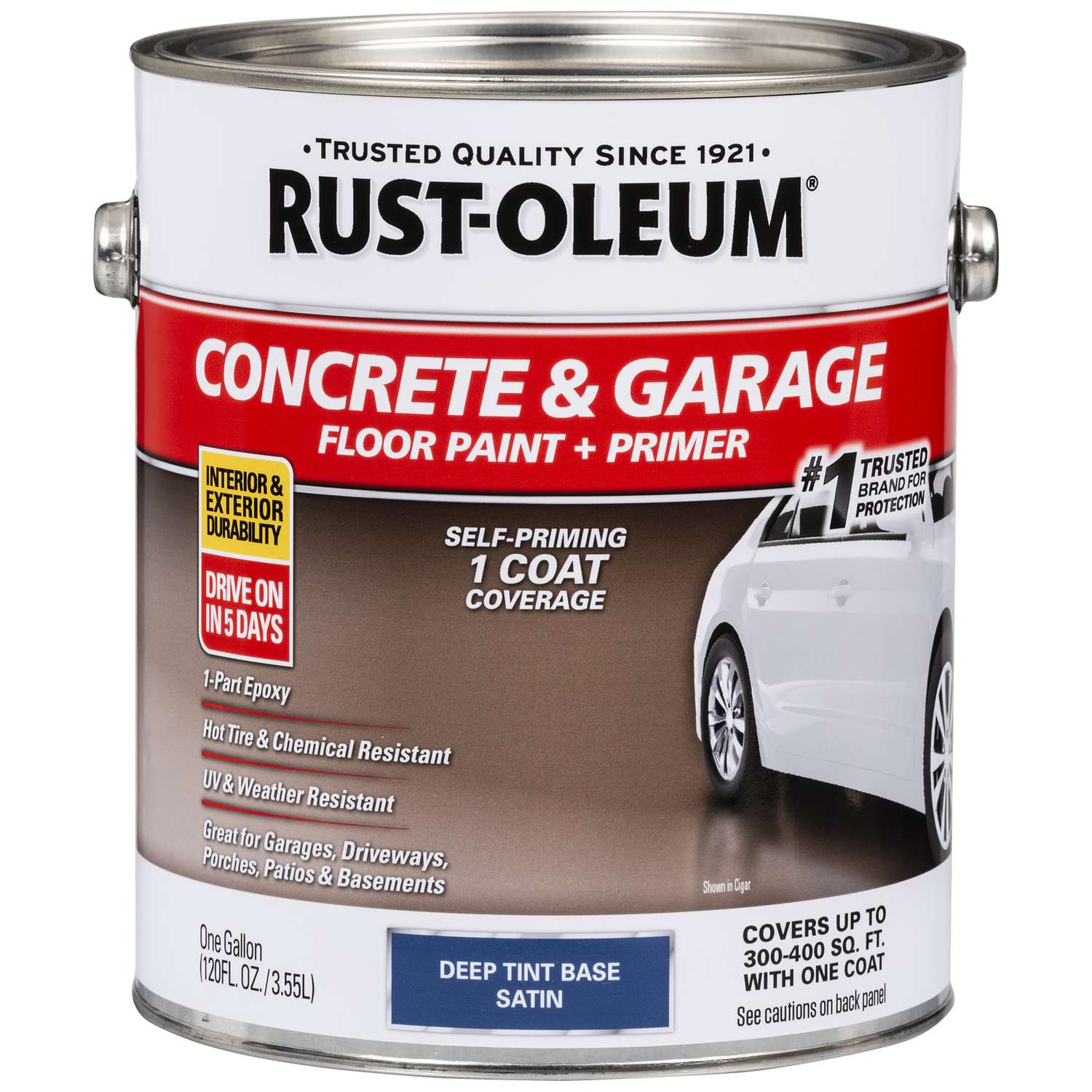 RustOleum Concrete & Garage Satin Deep Tint Base WaterBased Acrylic