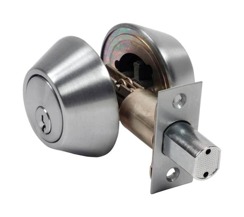 Home Plus Satin Chrome Brass Double Cylinder Deadbolt Ace Hardware