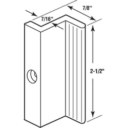 Prime-Line 2.5 in. W x 1.1 in. H Frameless Shower Door Handle