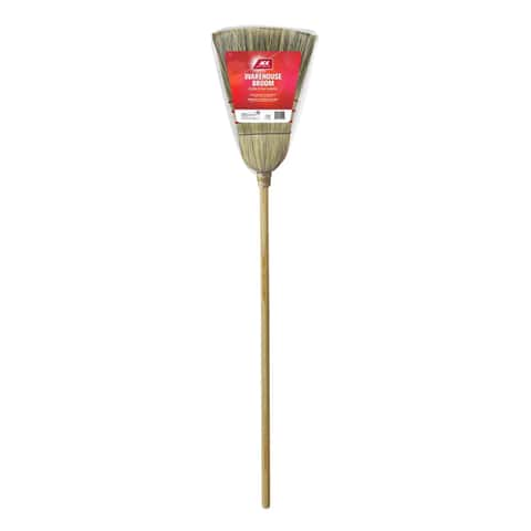 SPEEDY CORN M437050 Commercial Straight Broom with Stiff Bristles