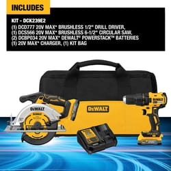 DEWALT 12V/20V MAX 2-Tool Combo Kit, with (1) 12V Battery, (1) 20V Battery,  Charger and Tool Bag in the Power Tool Combo Kits department at