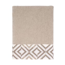 Avanti Linens Harlow Linen Polyester Concentric Diamonds Hand Towel 1 pc