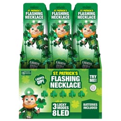 Magic Seasons Saint Patrick's Day Flashing Necklace Plastic 1 pk