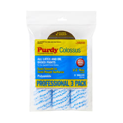 Purdy Colossus Polyamide Fabric 9 in. W X 1/2 in. Regular Paint Roller Cover 3 pk